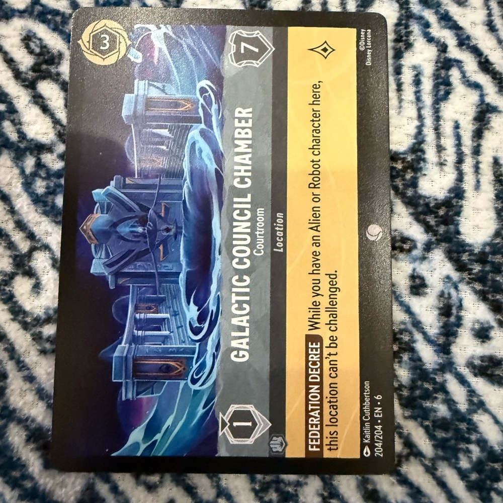 Galactic Council Chamber Card